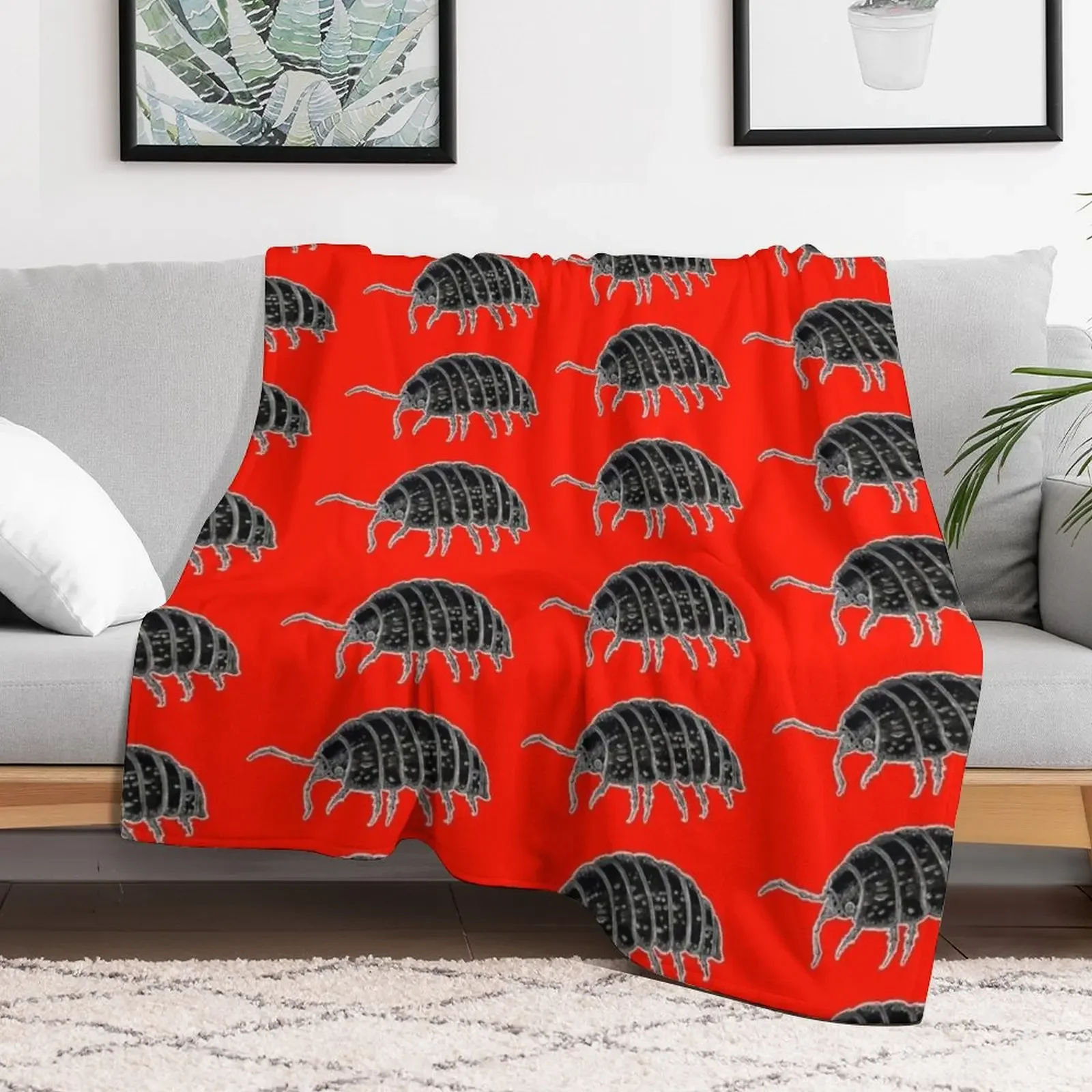 Porcellio Scaber - Neon Throw Blanket for winter Soft Plaid Thermal Sofas Blankets