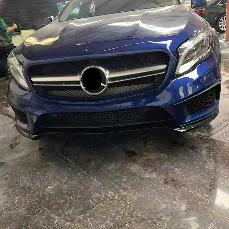 

ForFor Mercedes Benz GLA X156 2013-2019 Upgrade To GLA45 AMG Style Body Kit Front Bumper Grille Facelift Accessories