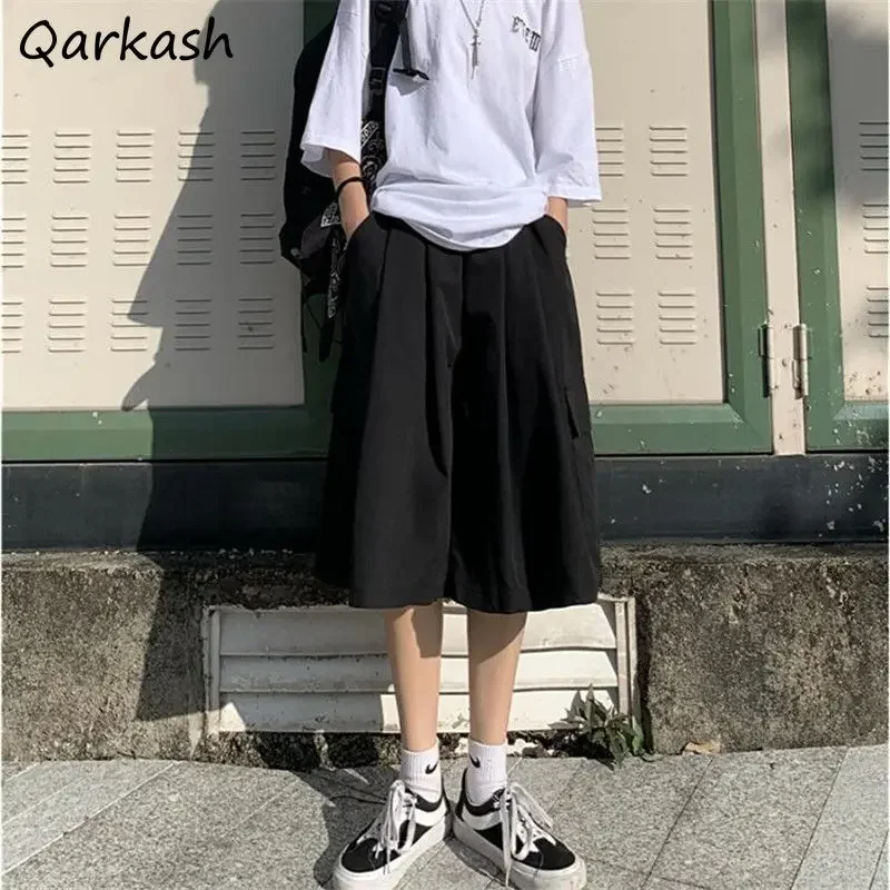 מכנסיים קצרים נשים בסגנון קוריאני יוניסקס ספארי קוריאני סגנון זוג פסים Bf מכירה חמה רופפים S-3XL קיץ פופולרי