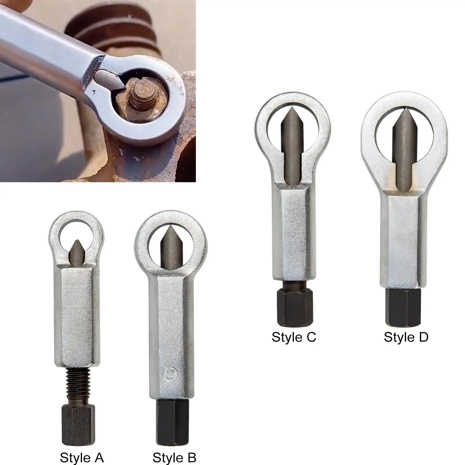 Metal Nut Splitter Remover Manual Pressure Nut Remover Remover Extractor Tool Nut Separator Break Tool for Damaged Nuts