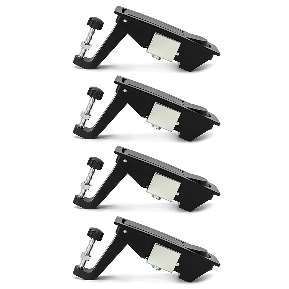 ACDAZ 4Pcs Compression Latch Lock Zinc Alloy Flush Lever Latch Adjustable Grip Range 0.04 Inch-0.94 Inch