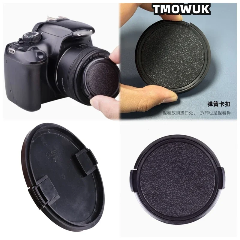 For Panasonic S1R S9M2 G100 G95 GH6 GX8 GX9 ZS220 DMC-FZ570 DMC-FZ580 Camera Lens Cap Protective Cover Center Pinch Snap-on 49mm
