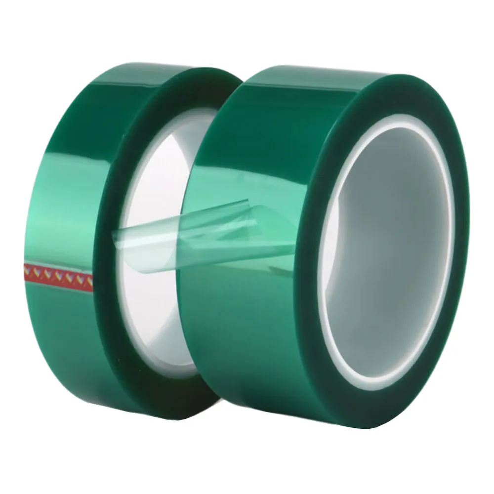 High-Quality Green PET Film Tape  High Temperature Heat Resistant PCB Solder SMT Plating Shield Insulation Protection 33M/Roll
