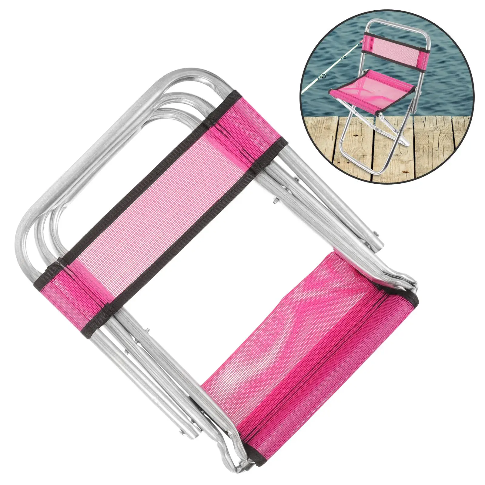 

Fishing Stool Portable Camping Chair Lightweight Foldable Chairs Outdoor Picnic Travel Small Folding Chairs Random Color