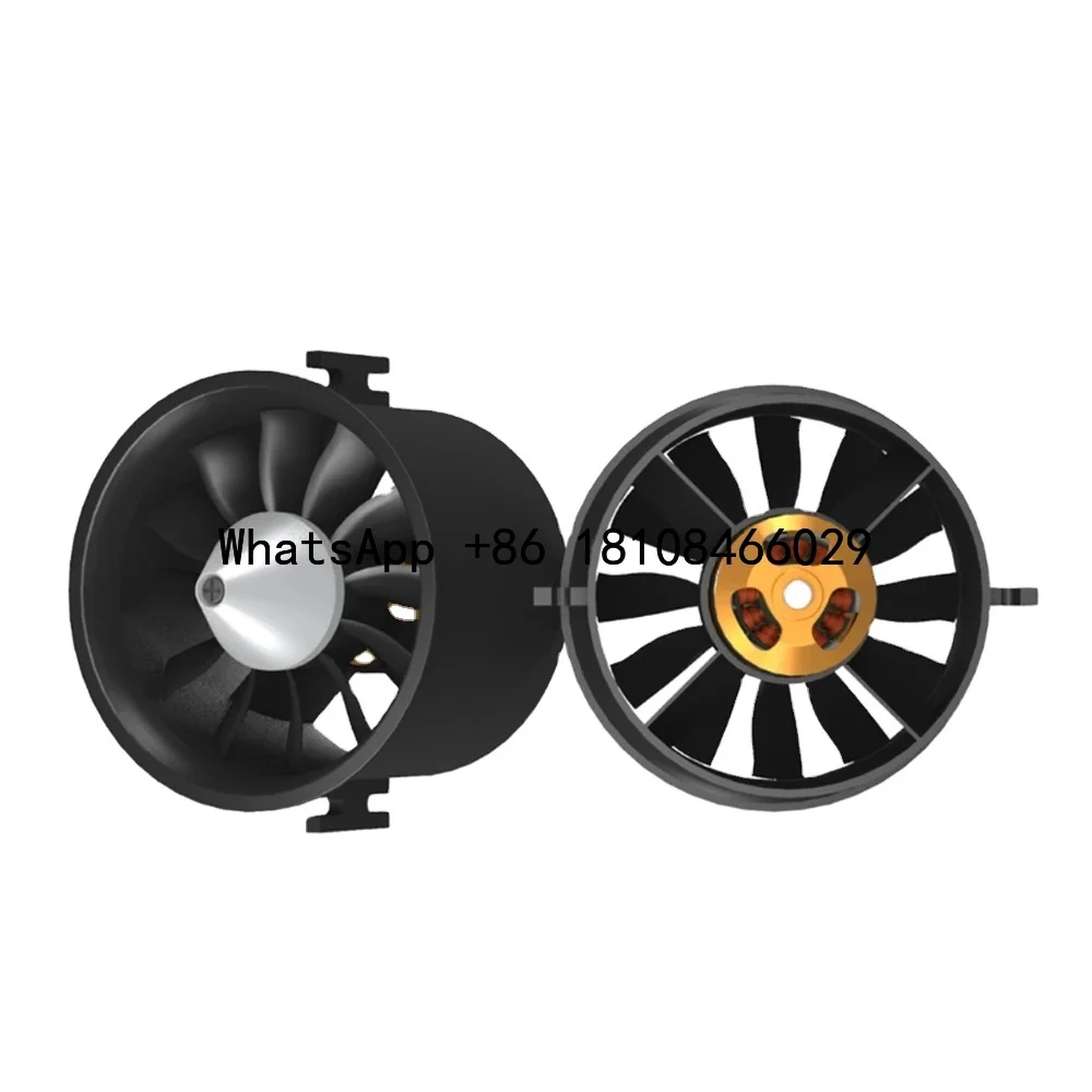 

70mm EDF QX-Motor Motor 4s 6s Power-saving Version of the Aircraft Model Fixed-wing 70mm Ducted Fan Aircraft Model