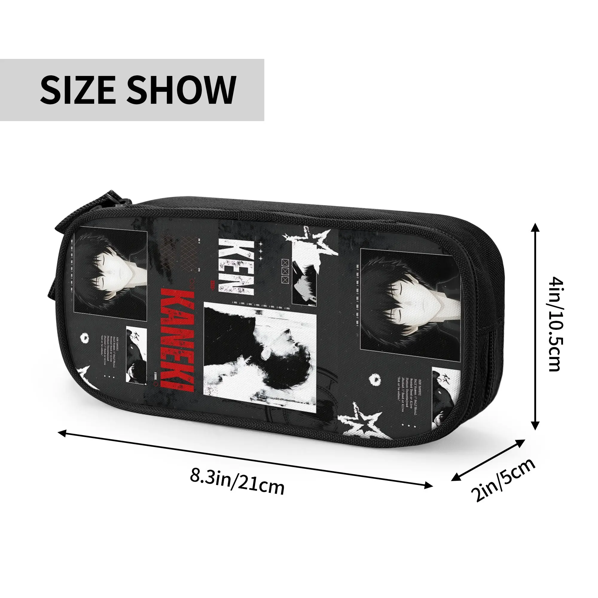 Custom Halloween Tokyo Ghoul Kaneki Large Capacity Bags for Child  School Pencil Bag for Boys Gilrs Kids
