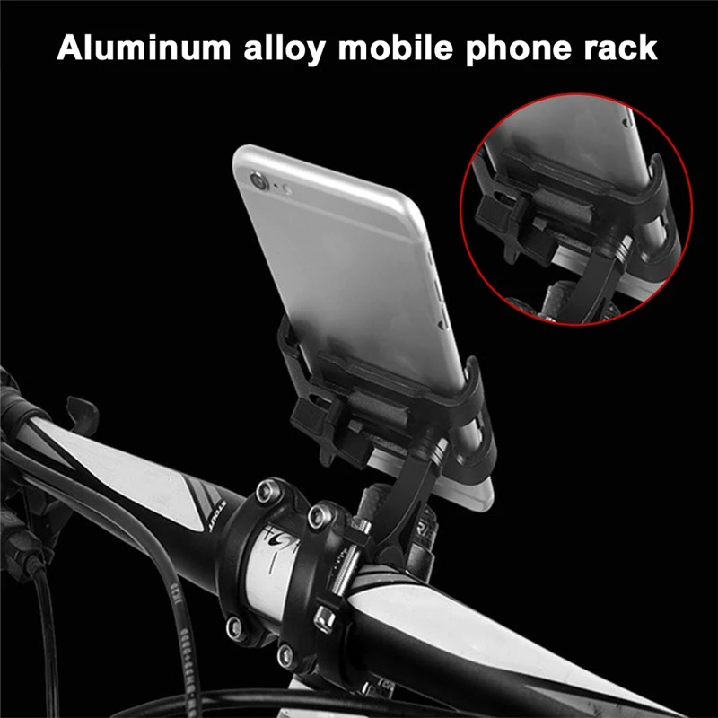 Metal Motorcycle Phone Holder Handlebar Bicycle Mount Non-Slip Mountain Bike Support Aluminum Alloy Holder For iPhone 13 X Stand