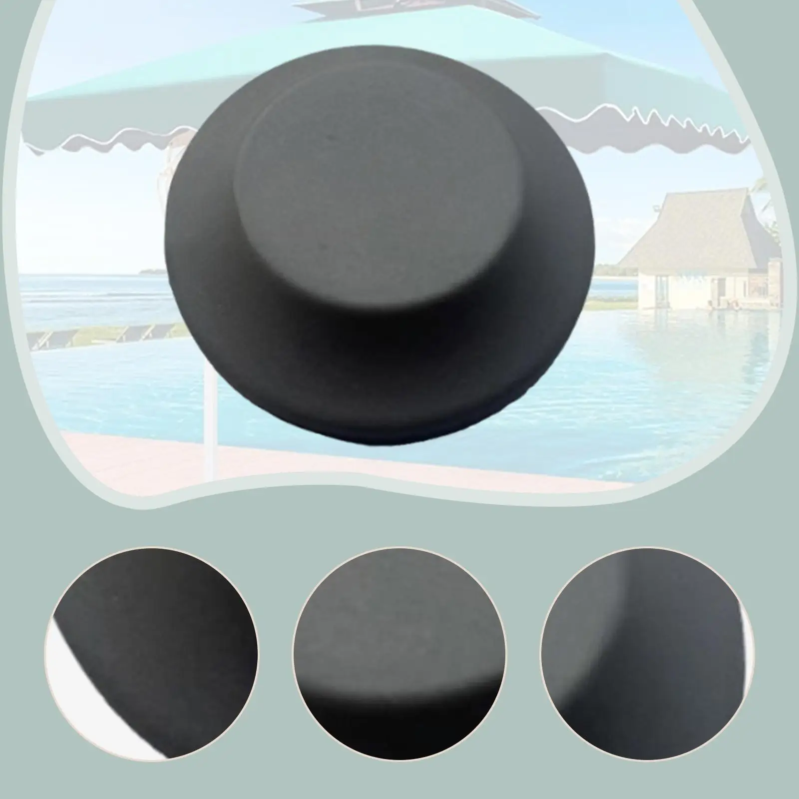 Outdoor Umbrella Parts Patio Umbrella Tip Cap Parasol Accessory Directly Replace for Outside