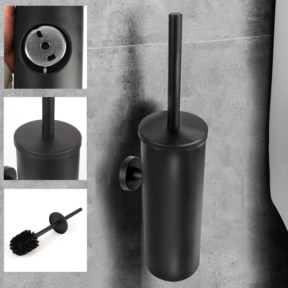 

Прочный держатель для чистящей щетки, настенная щетка для унитаза, аксессуары для ванной комнаты из нержавеющей стали 304.