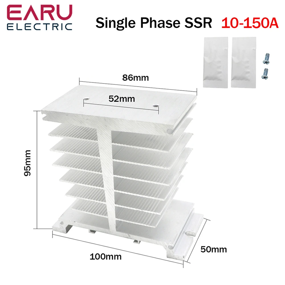 SSR-10DA SSR-40DA SSR 25A 60A 80A 100A 120A Dreiphasiges SSR-Halbleiterrelais DC-Steuerung AC 480V 5-32V Eingang Aluminium-Kühlkörper – Detail 6