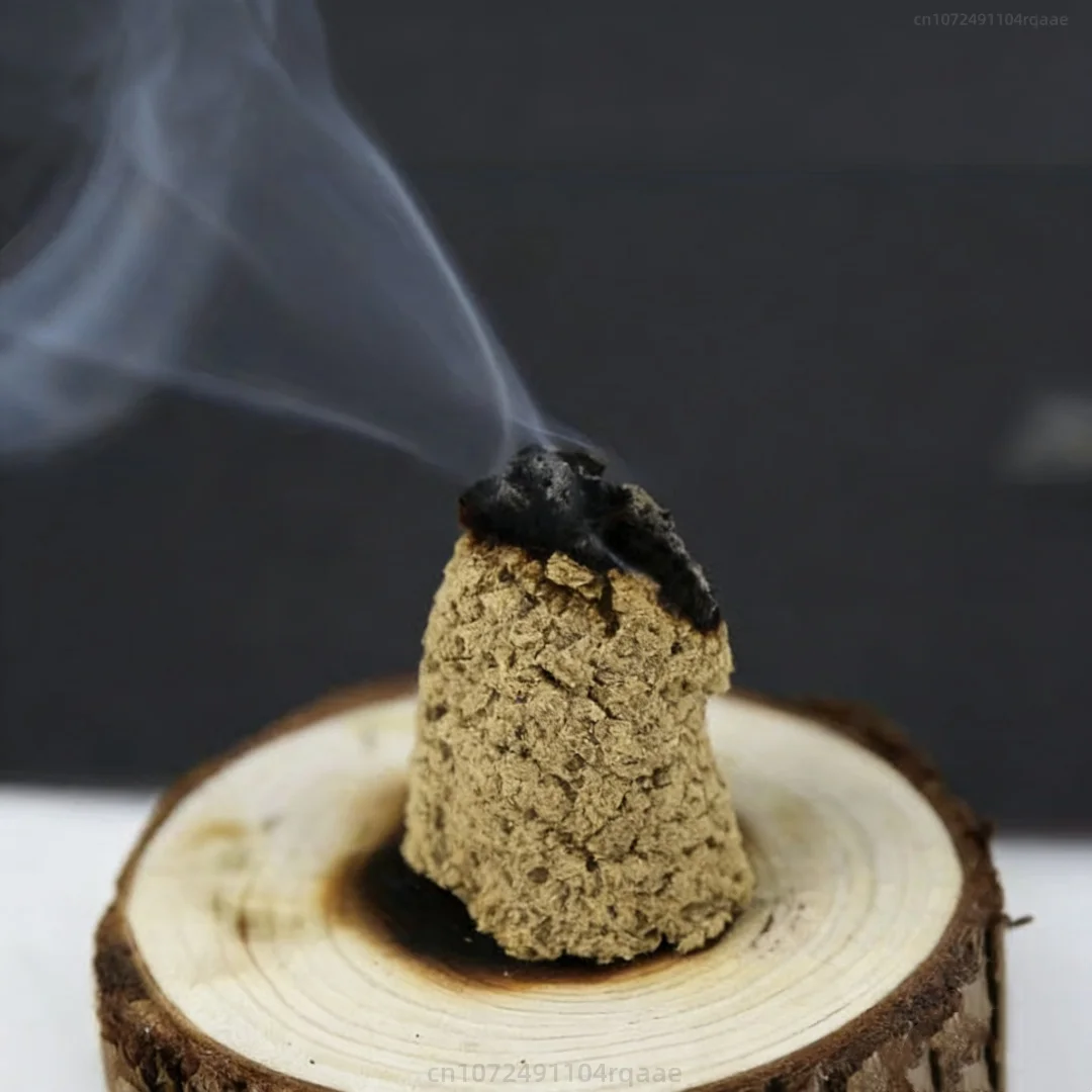Natural Mugwort Velvet Incense Powder Pure Dried Wormwood Herb for Burning Home Fragrance Meditation Yoga Room Air Refreshing