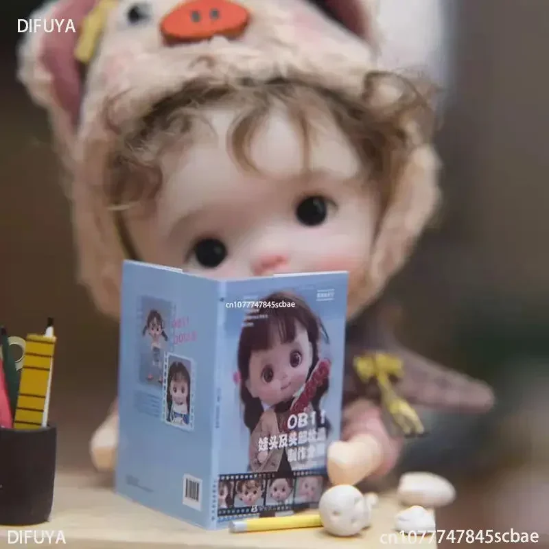 New OB11 Doll Head and Face Makeup Production Book DIY OB11 Doll Hairstyle Makeup Matching Skills Tutorial Book Libros Livros