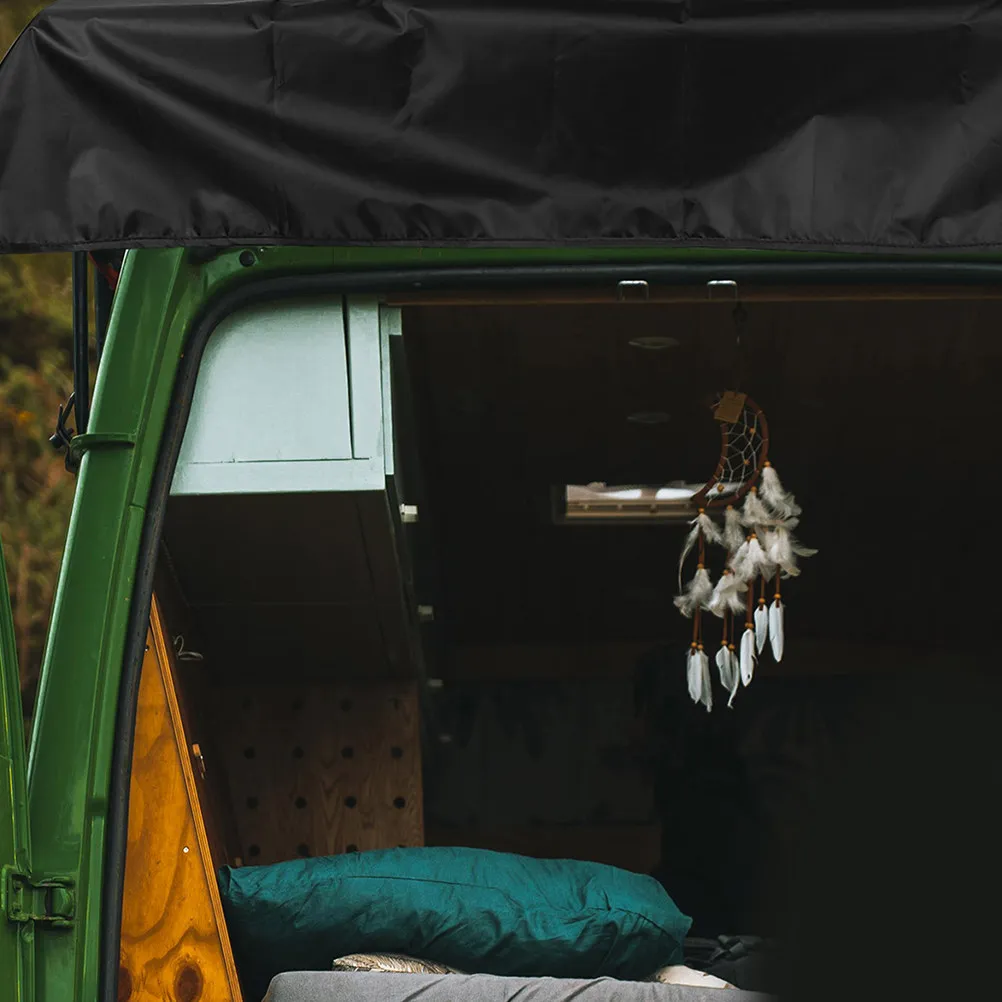 Oxford Cloth Waterproof Rv Rear Trunk Sunshade 176x114cm Thickened Cover Car Sunshade for Rear Trunk Camping Trailer Cover