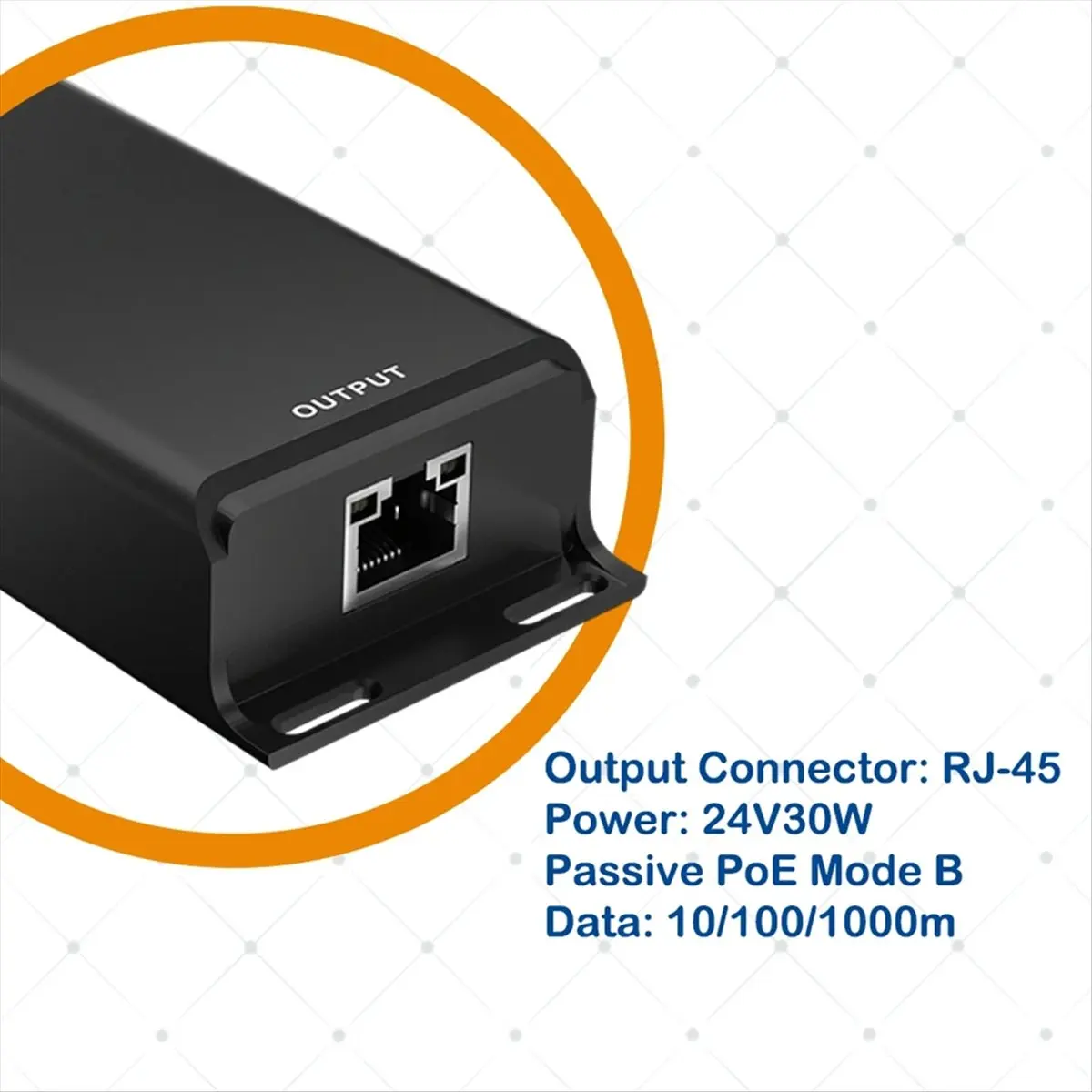 (A15I) Gigabit PoE Injector 12V to 24V PoE Converter for Solar Conversions 12-60V Input 24V Passive PoE Output for MikroTIk