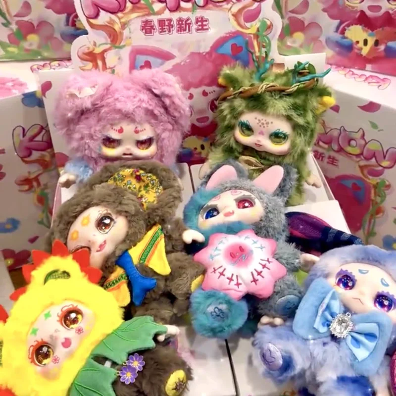 

В наличии натуральная серия Kimo Kasuno для новорожденных, плюшевые виниловые игрушки, фигурки, глухая коробка, украшение для рабочего стола, подарки-сюрпризы на день рождения