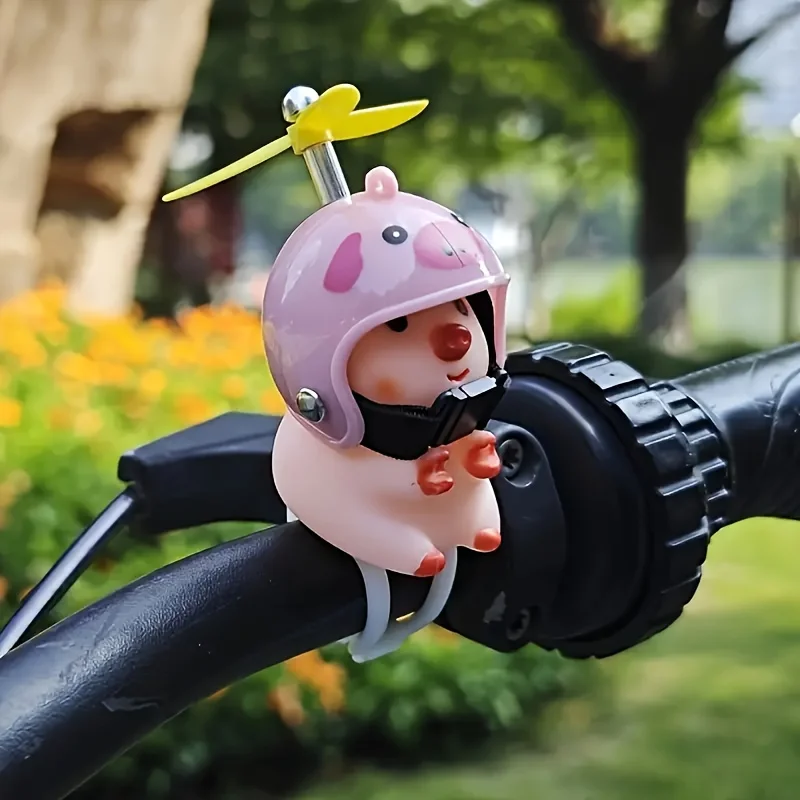 Adorable Pig And Motorcycle Decor - Suitable for Mountain Bike Handlebar Hanging, Cute Pig Design, Top Choice Friend'S Birthday.