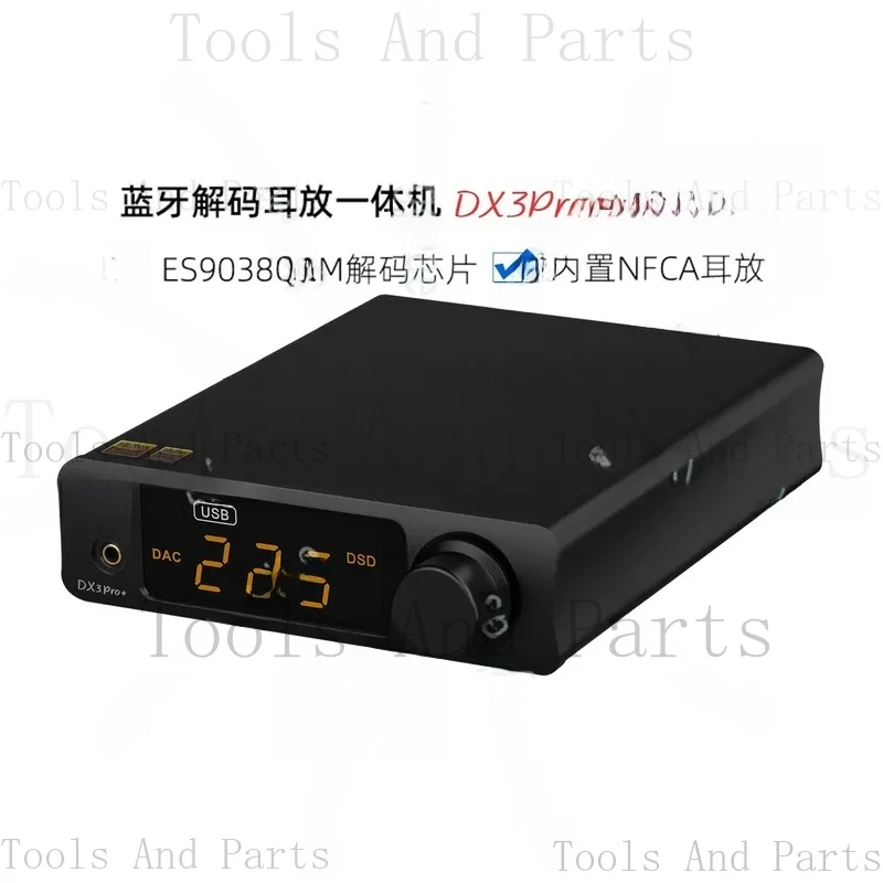 DX3Pro+ Hi-Fi Bluetooth Audio Decoder And Earphone Amplifier Combo With DSD Support