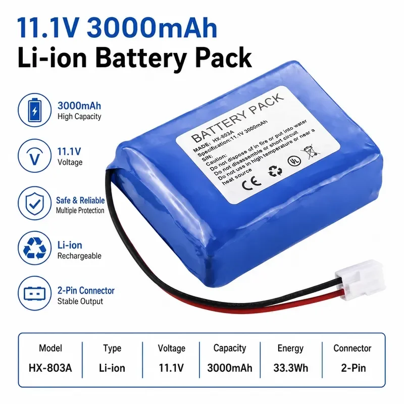 [NEW]  Replacement Battery for HUAXI HX-903A Syringe Pump Medical Infusion Device Power Supply Compatible with Equipment