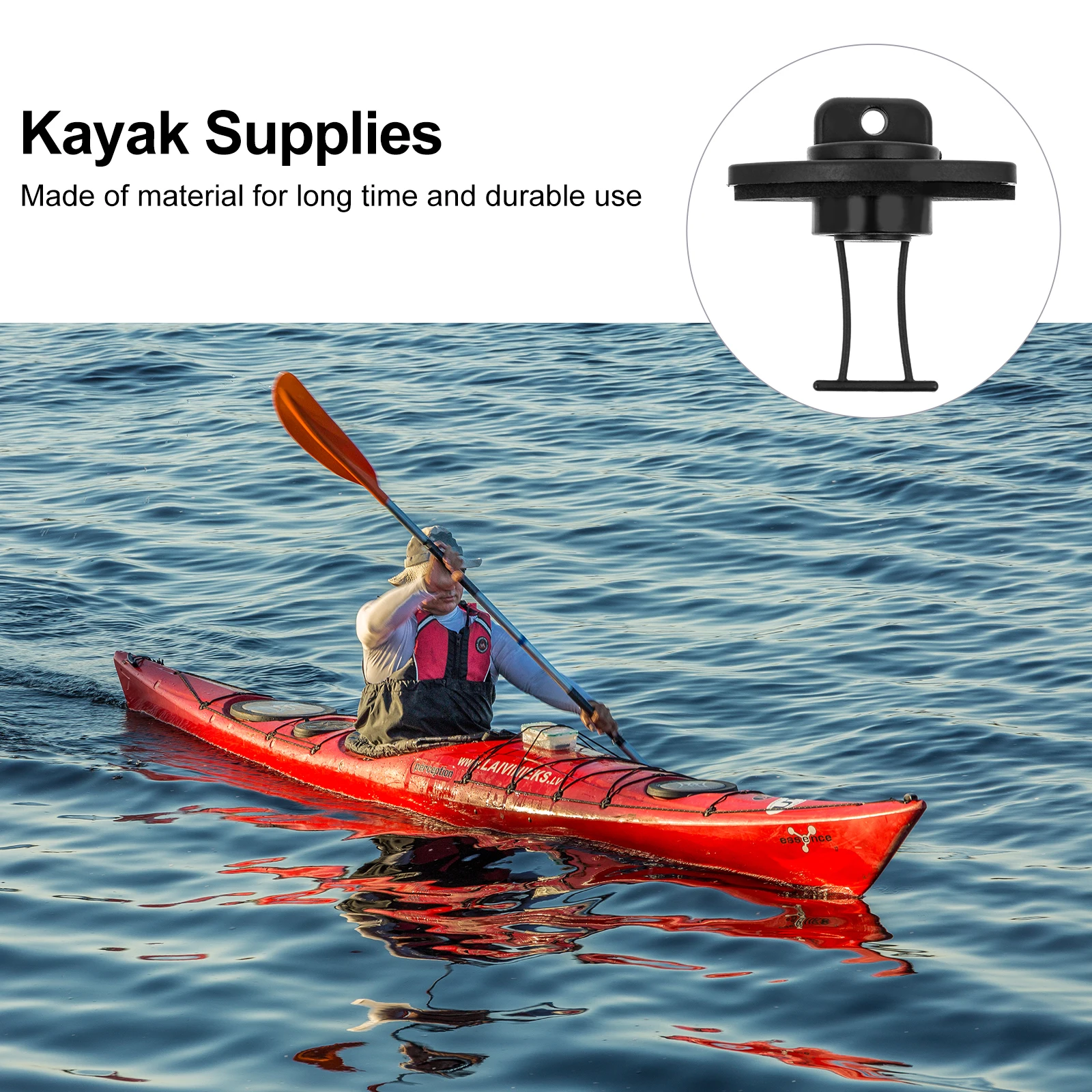 

4pcs Kayak Scupper Plug Plug Durable Kayak Scupper Simple Practical Boat Canoe Dinghy Recreational Supplies Water Sports
