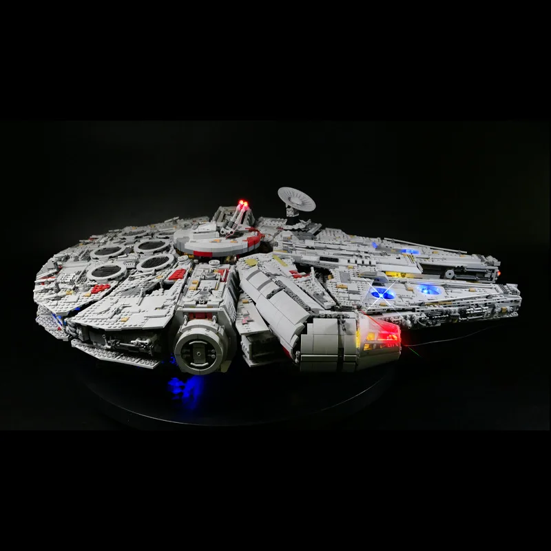 DIY LED Light Kit For LEGO 75192 Ultimate Millennium Falcon Building Block Set（Only LED Light,Without Blocks Model）