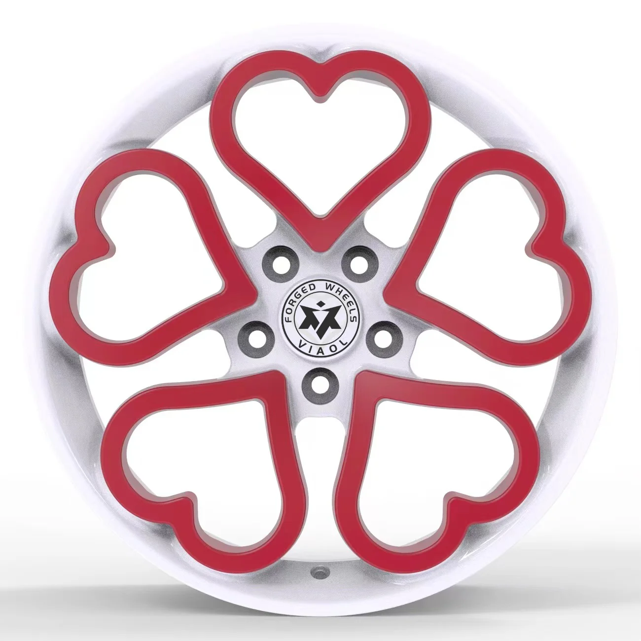 Viaol Pink Princess Wheel Hub Alloy Wheels Rims Cars 18-26 Inch Multi Spoke  Heart Shaped Forged Wheels for M2 M3 A8 A6 RS7