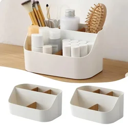 Desk Storage Box Office Supplies Box Makeup Cosmetic Desktop Organizer Plastic Storage Dividing Box for Office Living Room