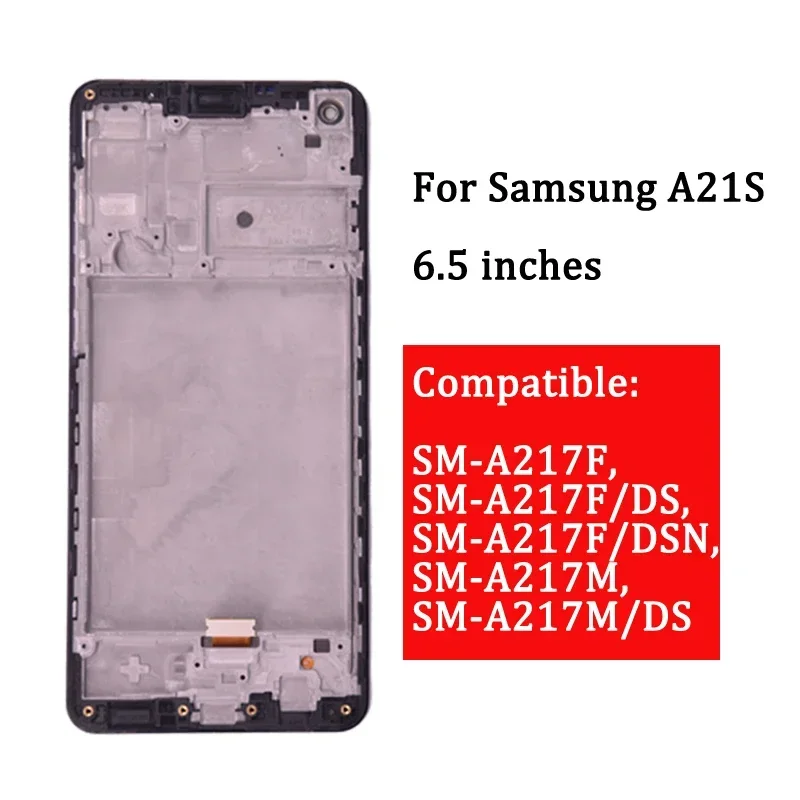 For Samsung  A21s A217 LCD with frame Touch Screen Digitizer For Samsung A21s LCD SM-A217F/DS Display