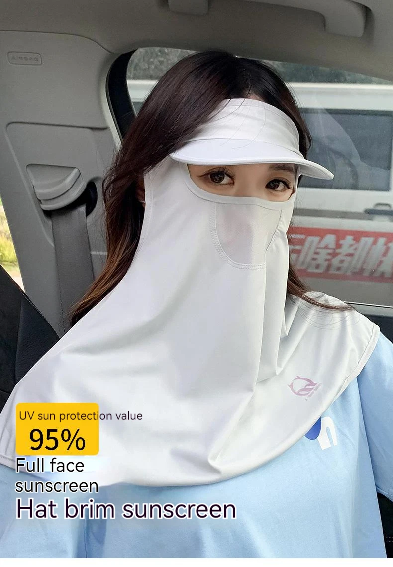 Summer Outdoor Sunscreen Mask Women\'s Riding Neck Shawl Golf Face Towel Eye Protection Thin Veil Summer Accessories Turban Woman