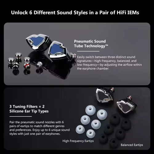 HIDIZS MS2 PRO 1BA + 1DD Hybrid HiFi In-ear Monitors Earphone Hi-Res Audio IEM 0.78mm Wired Music Earbuds - Image 3