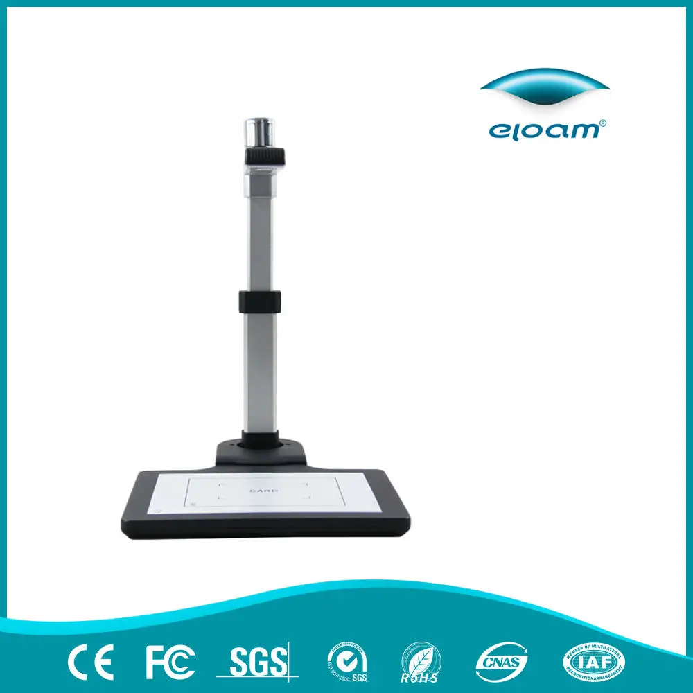 Visuiseur de documents portable Eloam S520af/S520 avec interface USB double caméra en stock