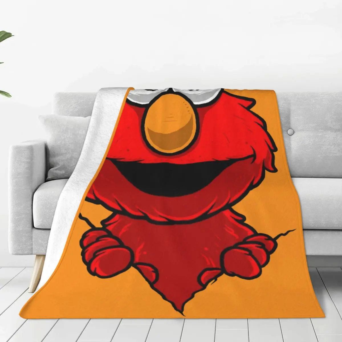 مخصص كوكي الوحش ELMO بطانية ثلاثية الأبعاد طباعة لينة الفانيلا الصوف الدافئة رمي البطانيات للسفر السرير الأريكة المفارش