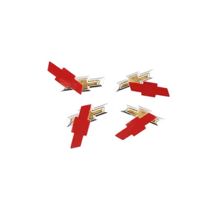 5 pcs Remote car key Emblem Sticker Aluminum Keys Decal Decalque for Chevrolet Cruze Captiva Suburbana Camaro Malibu 8 Main Sales Chevrolet emblem - №5