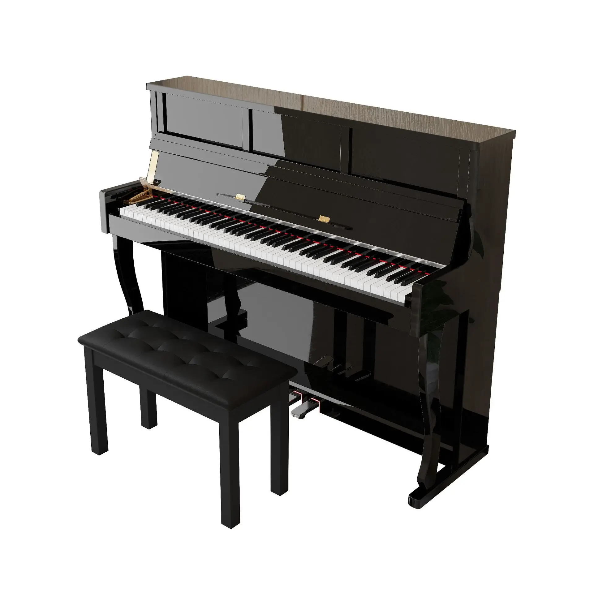 Vertical cabinet 88-key painted electric piano professional grade test digital electric piano for beginners