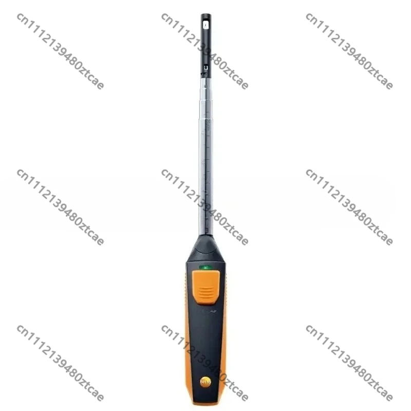 Bluetooth Thermal Hot Wire Anemometer Smartphone Control Retractable Probe HVAC Duct Wind Speed Temperature Air Volume Tester