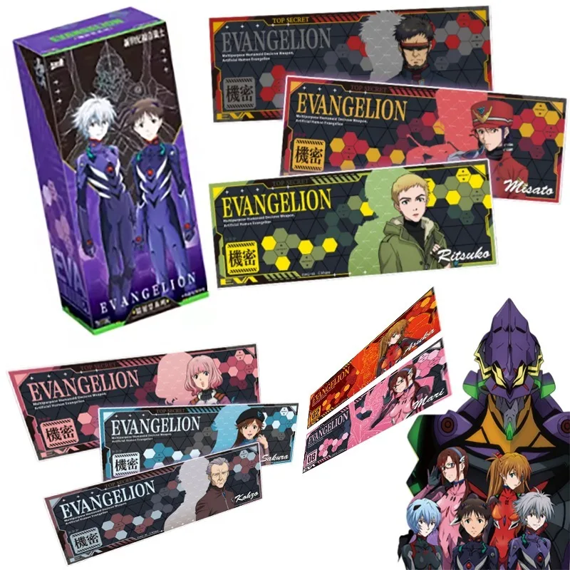 Tarjetas KAYOU genuinas de neón Genesis Evangelion, tarjeta de colección OVA, edición limitada, billete láser raro, juguetes de regalo de Anime para niños y niñas