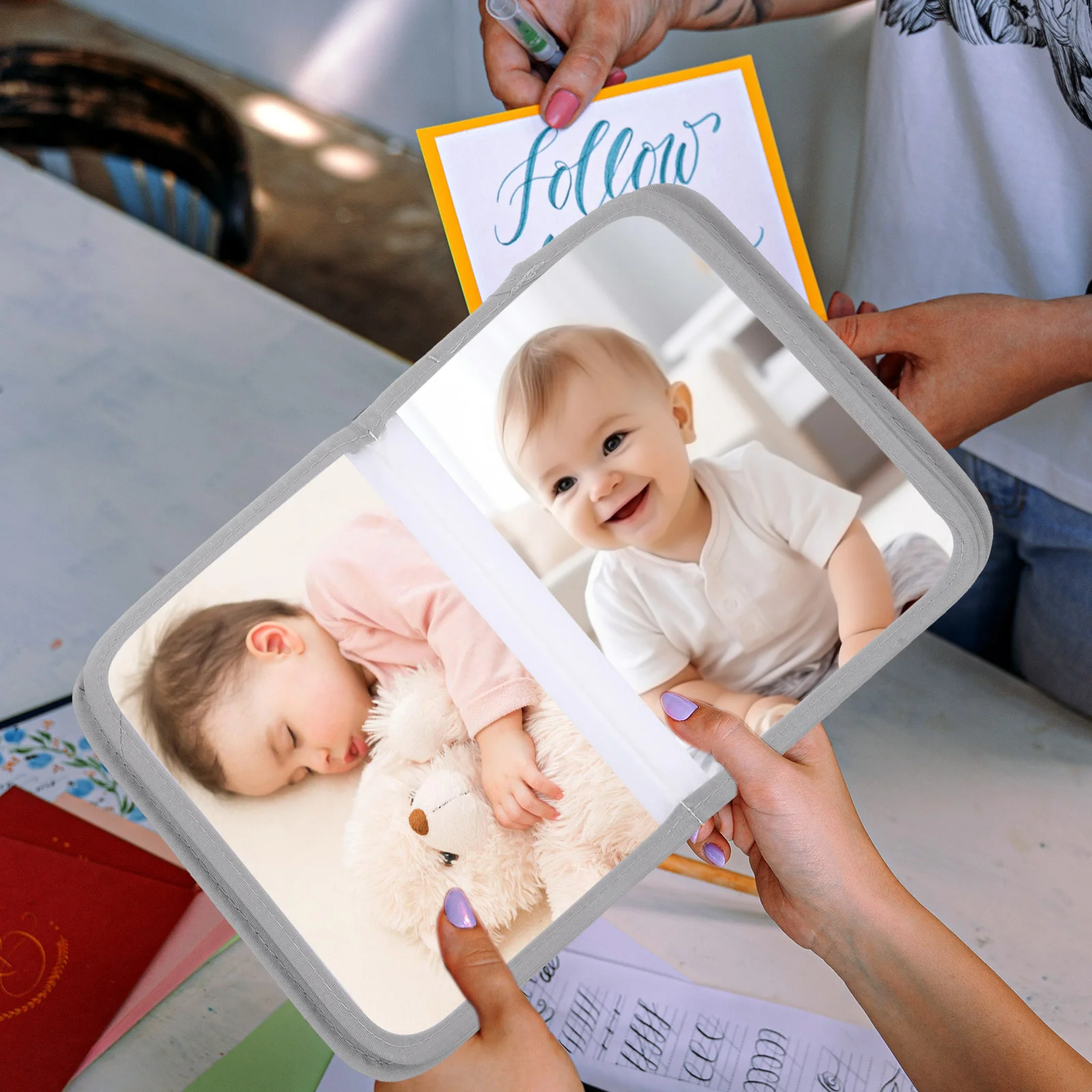 Soft Photo Album for Toddler Baby Decorative Books Clothing Record Memory Scrapbook