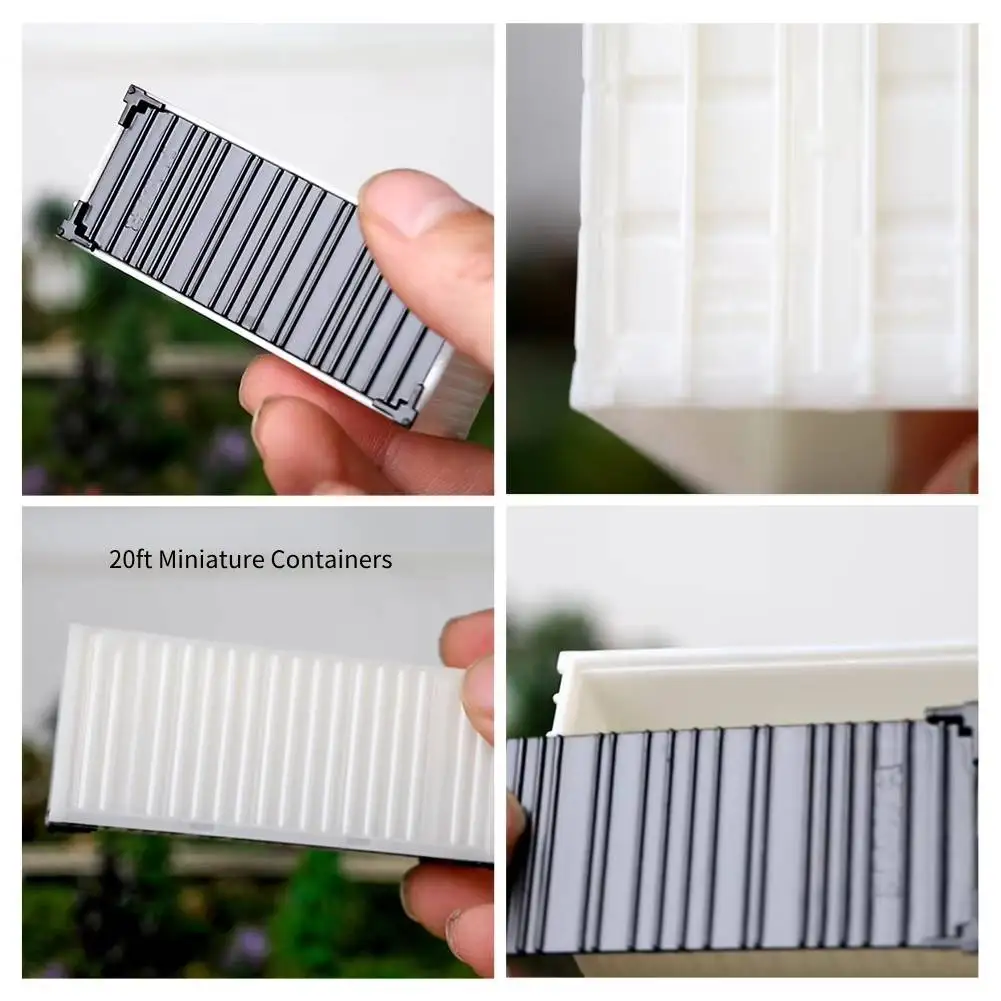 7*2,8*3 cm Ho Skala Miniatur ABS Kunststoff Versand Container 1/87 Eisenbahn Zug Container Spielzeug für Diy Modell Machen/Diorama 1pc