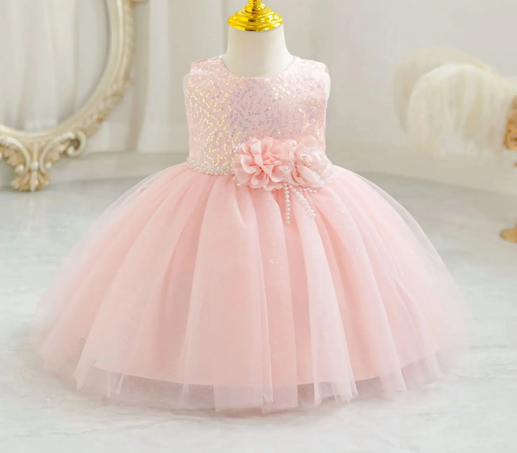 

Праздничное платье для девочек с пайетками, детское платье для выступлений, туту, детская одежда, бальное платье