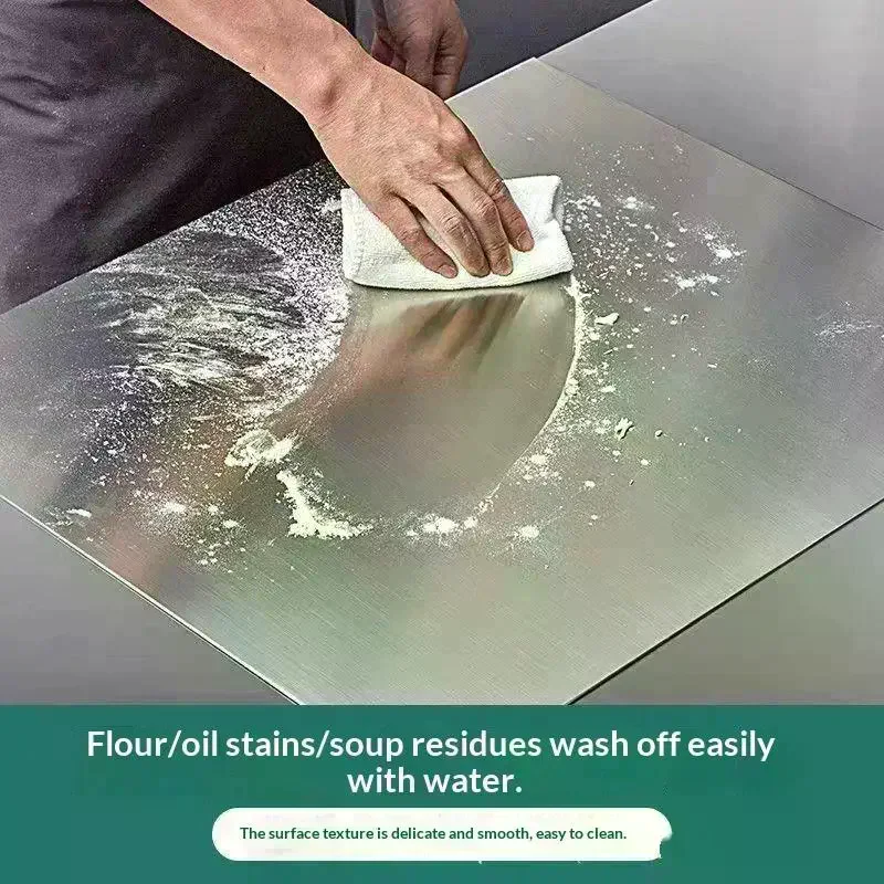 Steel Kitchen Cutting Board Rust Proof Mildew Resistant For Baking Dough Kneading And Daily Food Preparation Stainless
