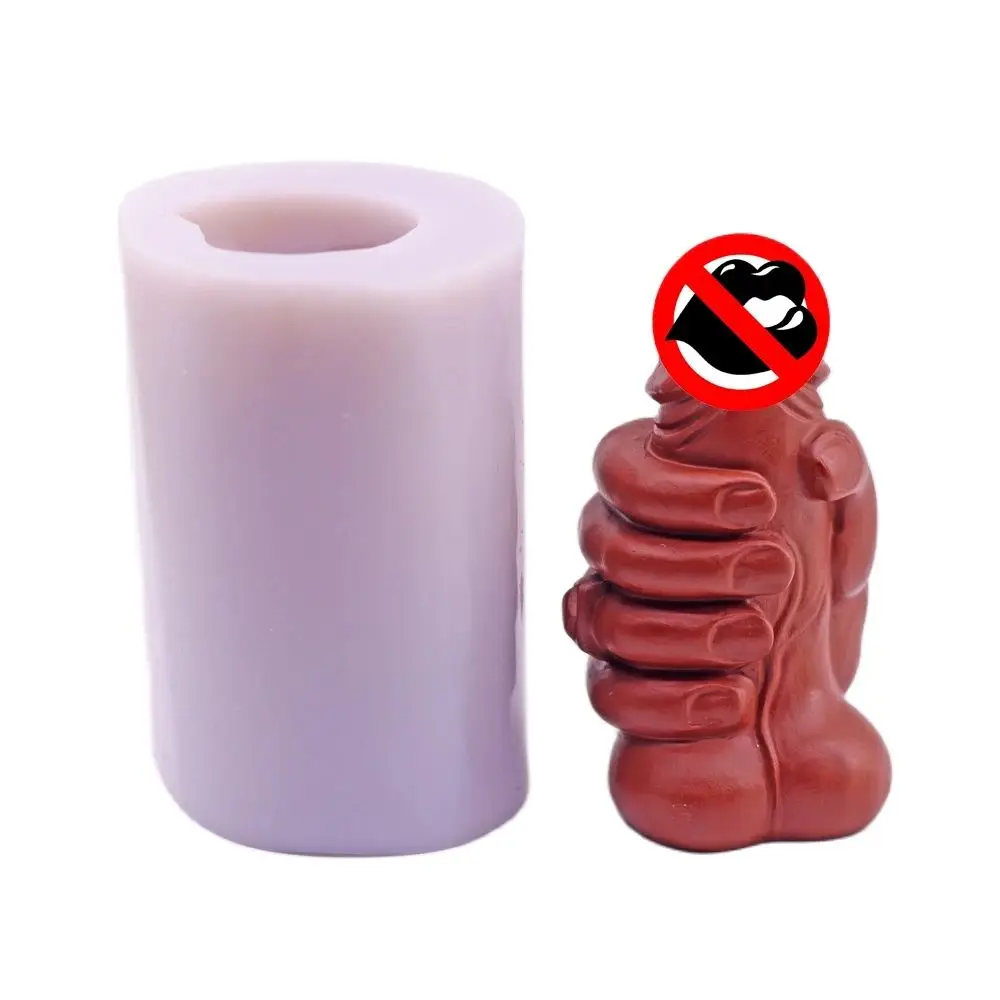 3D Hold Hand Male Shape Silicone Candle Mould Cake Chocolate Sugarcraft Decor Baking Mold Soap Wax Men's Body Parts