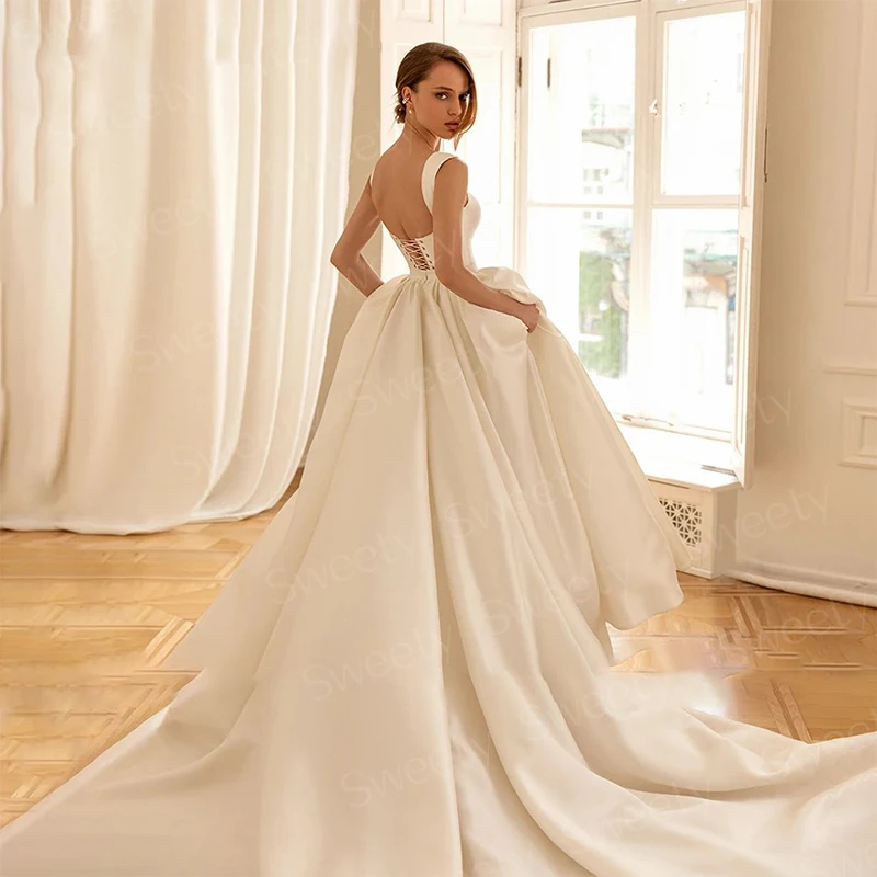 Robe de Mariée Glamour en Dentelle Brodée sur Filet, Tenue de Princesse Chic à Manches sulf, Col Bateau, pour Patients