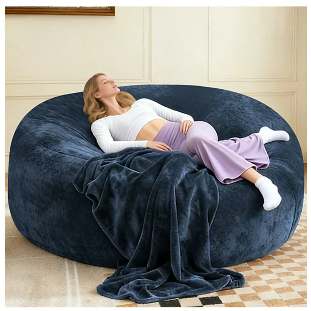 

Giant King Size Adult Beanbag Chair, Soft Plush Memory Foam Lazy Sofa, Muebles Sala Relax Reading Chair For Bedroom College Dor