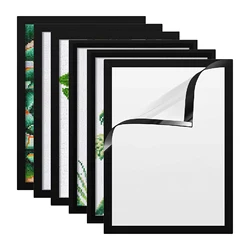 1pcs 20x30/30x40cm Magnetic Diamond Art Frames Self-Adhesive Photo Frame Poster Picture Canvas Wall Sticker Decorations