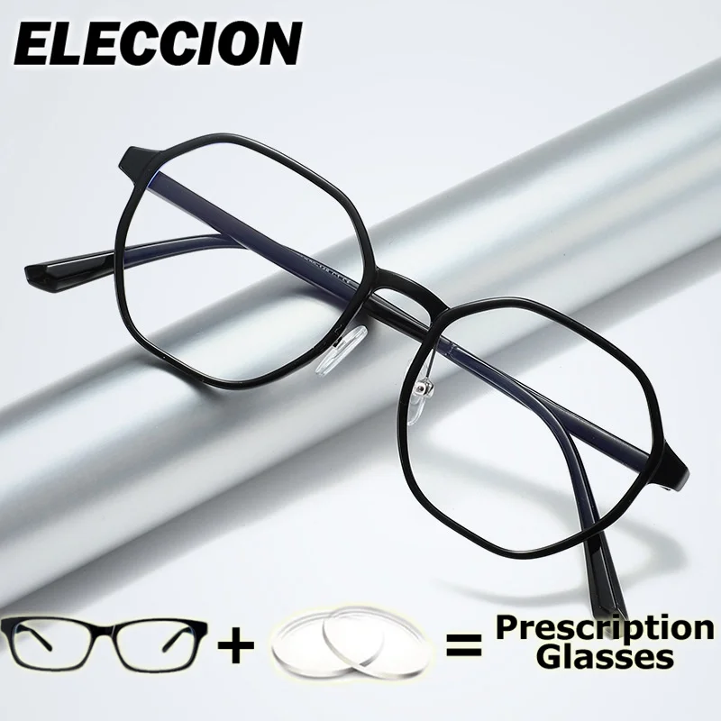 

ELECCION Prescription Glasses Multifocal Computer Eyewear Glasses Frame Myopia Glasses Women Ultra Light TR90 Eyeglasses