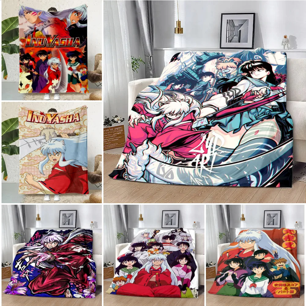 Anime Inuyasha Printed Blanket Picnic Blankets Warm Blanket Soft and Comfortable Blanket Home Travel Birthday Gift