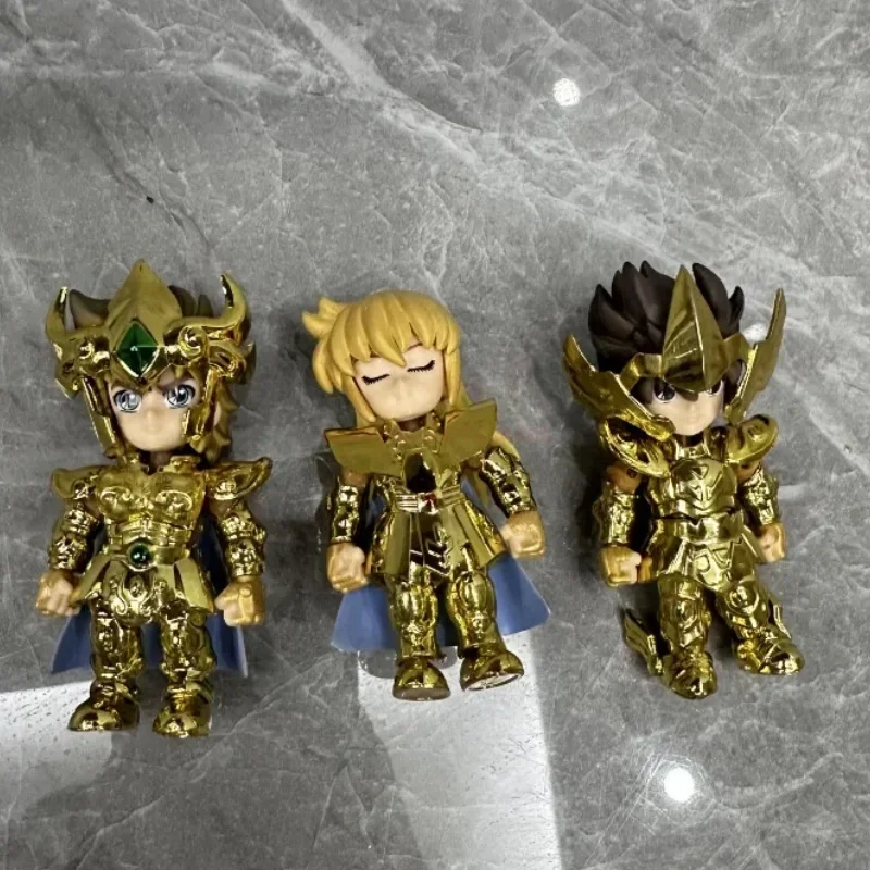 Новый запас Q версия игрушки Saint Seiya, мультяшная фигурка, Лев, Стрелец, Дева, суставы, подвижная модель, украшения, подарки на день рождения