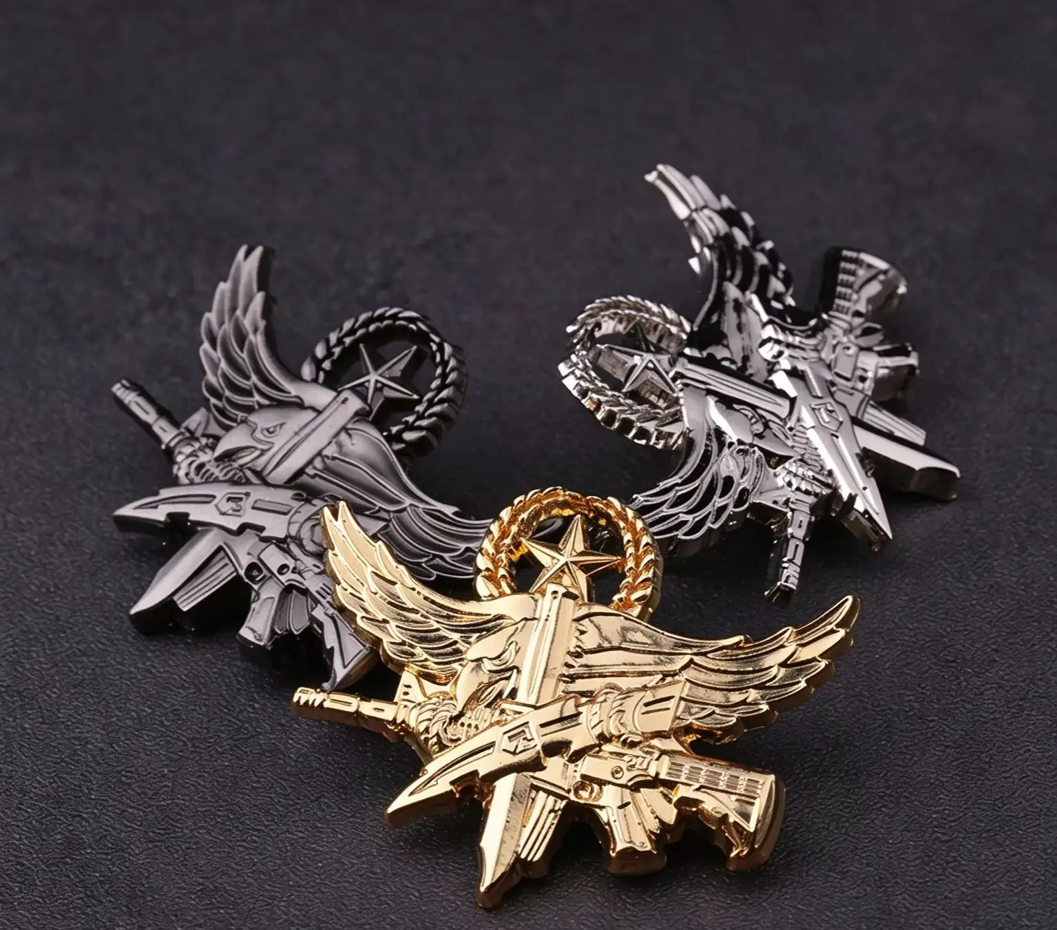 Replica US Badge Shoulder Brooch Pin Cool Collection DIY Uniform Hat Decoration Personalized Accessory