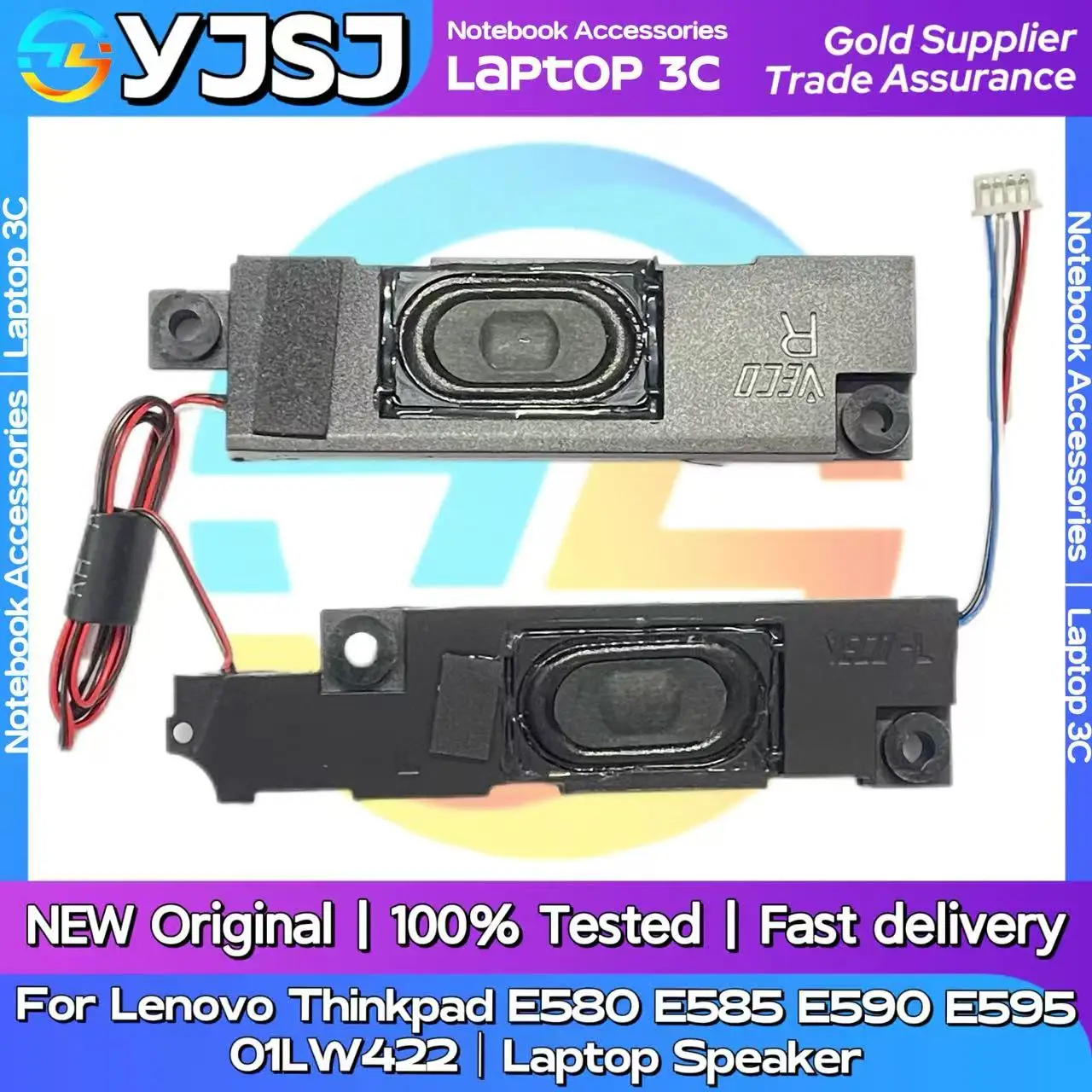 

New GENUINE Original Laptop Speaker For Thinkpad E580 E585 E590 E595 built-in speaker horn audio PK23000Q5V0 01LW422