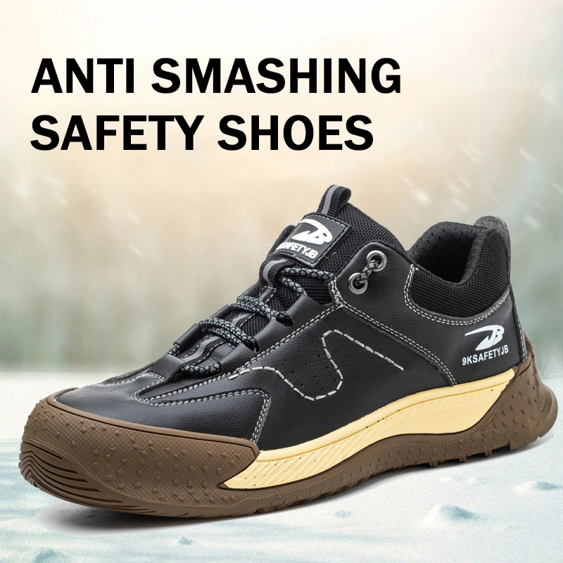 Lynjacye Low Cut 6KV Isolation Safety Shoes Steel Toe Cap Lightweight Breathable Construction Shoes for Men Hike Sneakers