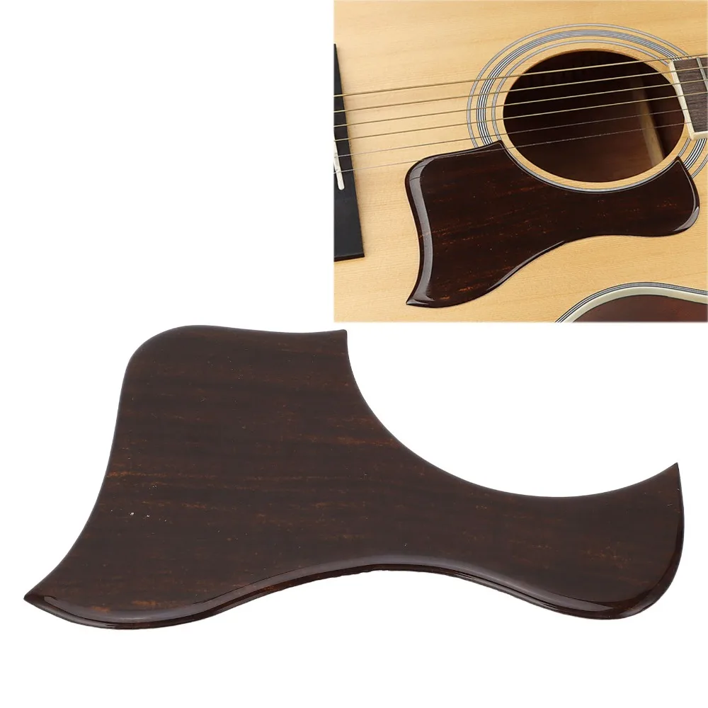 PVC Material Acoustic Guitar Pickguard Thickening Wood Grain Musical Instrument Pickguard Self Adhesive Scratch Plate Guard